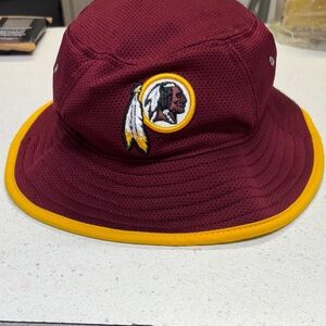 Washington Redskins Burgundy and Yellow Bucket Hat